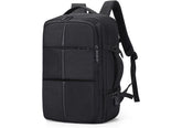 Backpack Large Capacity Expandable Backpack Multifunction USB Charging Business Bag For Laptop Up to 17.6" Luggage Bag - Black